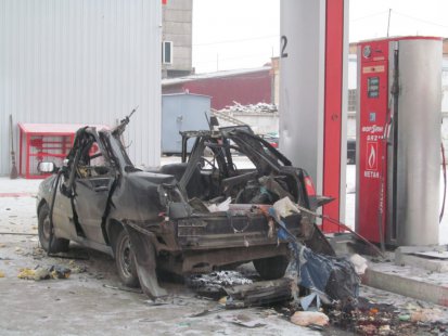 На газовой автозаправке в Шостке взорвался легковой автомобиль